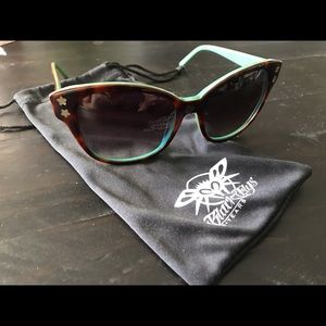 Fly Girls FLY BOUTIQUE Sunglasses - Tortoise+Teal